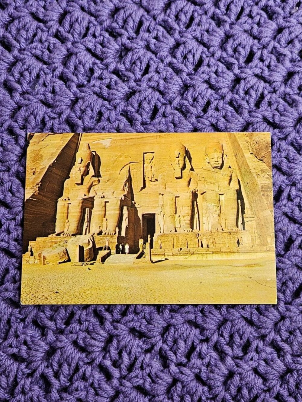 Colossal Statues of Ramesses II at Abu Simbel Postcard